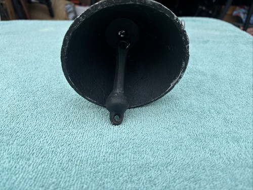 Jägermeister Huge Stag Pewter Tip Bell Solid & Heavy 6.5 Pounds - Picture 3 of 11