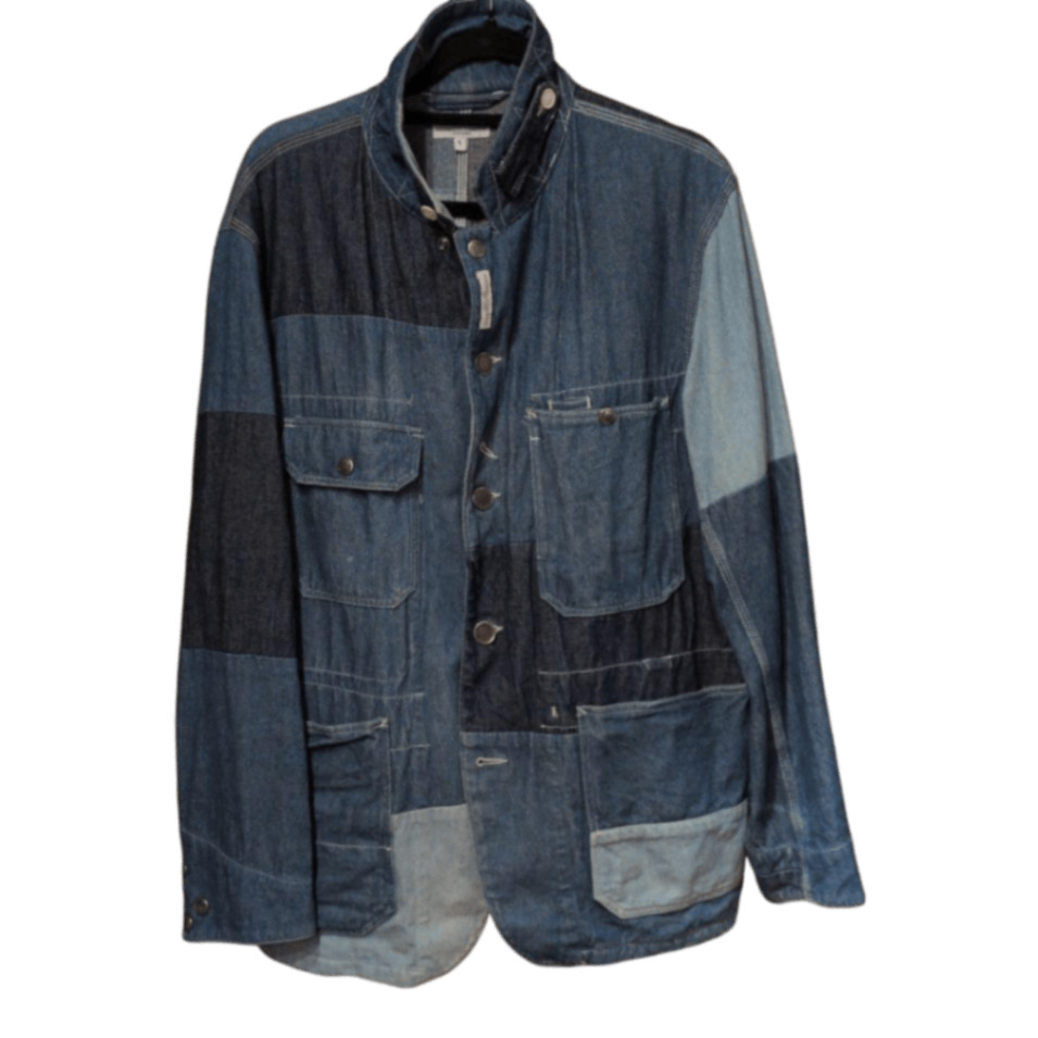 Engineered Garments Denim Patchwork Jacket S Larg… - image 1