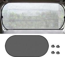 Car Rear Window Sunshade, 20" 40" Rear Window Sun Shade Blocker with Suction Cup