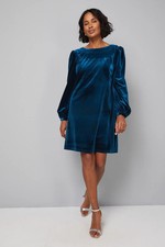 Wallis Teal Shift Dress Womens Party Dresses
