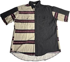 Vintage Wrangler SS X-Long Tails Western Button Front Shirt Sz 16.5 Mens L6