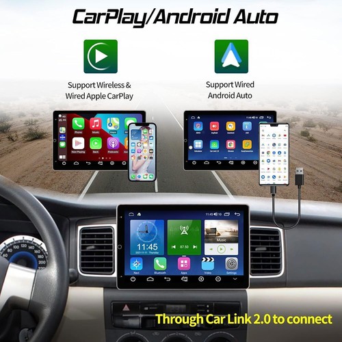 4+64G For Chevy 2007-2014 Tahoe Suburban Rotated CarPlay Android 15 Radio Stereo - Picture 17 of 24