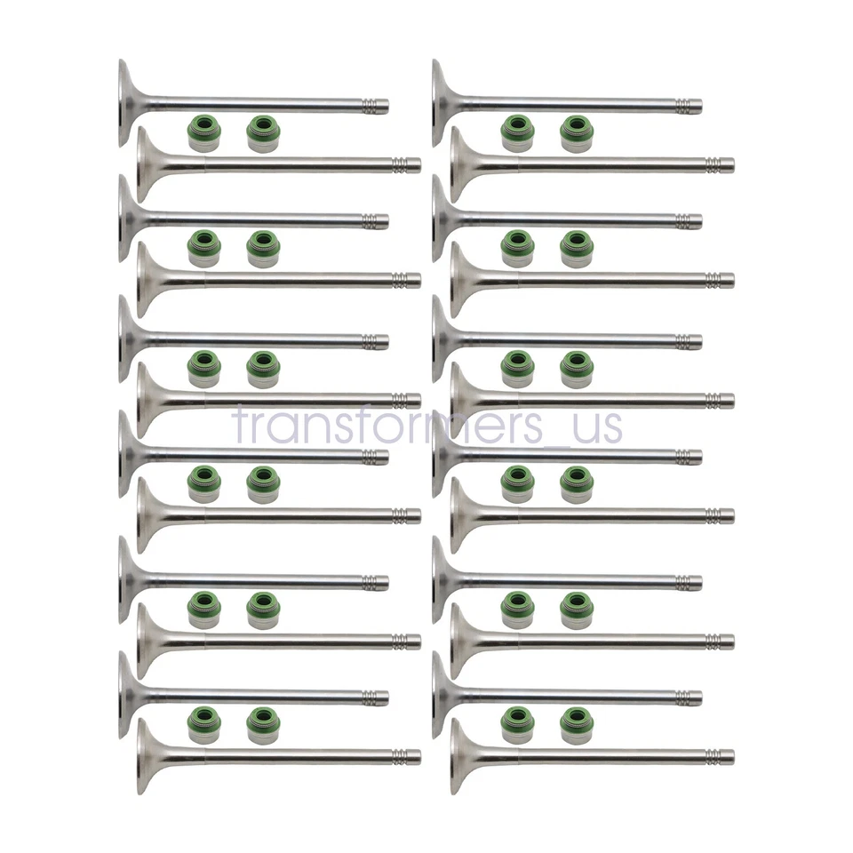24x Intake & Exhaust Valves Set For 2005-2018 VW Audi A4 S4 S5 A6 A7 A8 Q5 Q7 - Изображение 4 из 4