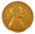 1953 Lincoln Cent Good - Very Good  (G-VG) Circulated Condition Copper Penny