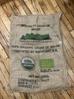 Large Uganda Cocoa Bean Burlap Bag 28x43 Chocolate Hessian Sack