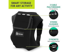 Gear Beast Adult Running Vest Phone Holder Lightweight Black Pocket Adjustable