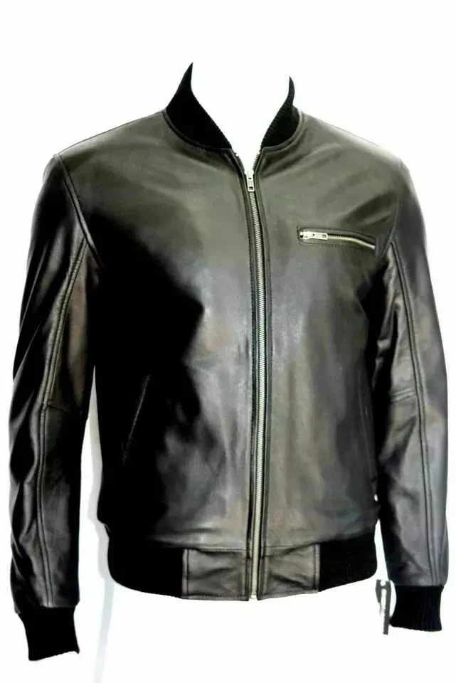 Mens Leather Jacket Stylish Luxurious Real Leather Slim Fit Biker Jacket for Men