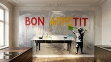 Sonderverkauf! Bon Appetit Banksy Hommage Sil...