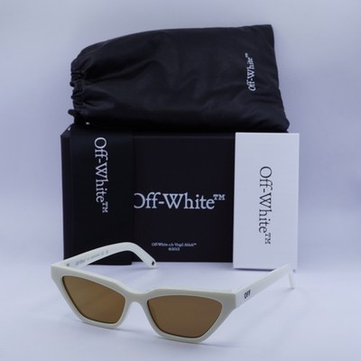 New Off-White OERI13B MADISON 0176 White/Gold Mirror 56-15-145 Sunglasses