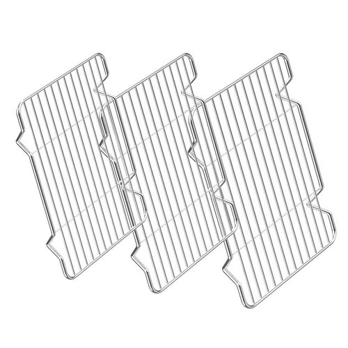 Stainless Steel Cooling Racks, Set of 3, 8.6L x 6.2W x 0.5H Inch, Wire Racks ...