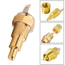 3/8 Inch Temp Sensor Electric Radiator Sensor Activates Electric Fan Gold Color