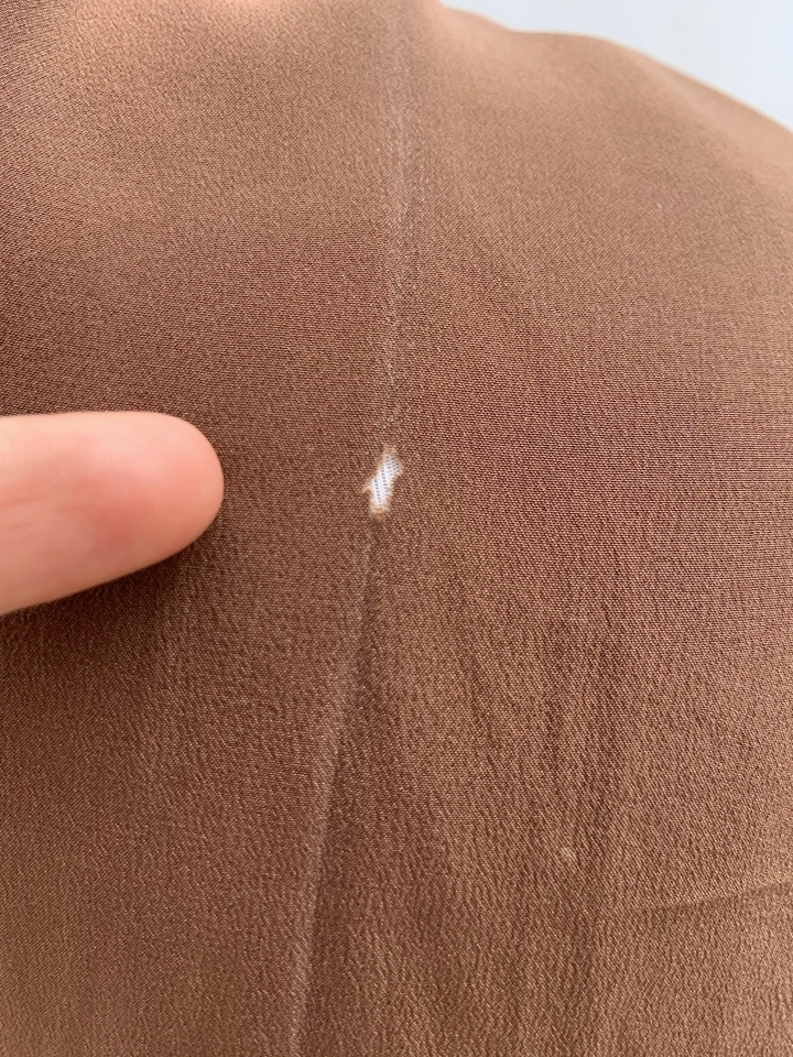 AS#CELINE Paris Bufanda Floral Marrón Vintage Seda Look Tiene Mancha y Agujero Foto 3 de 4