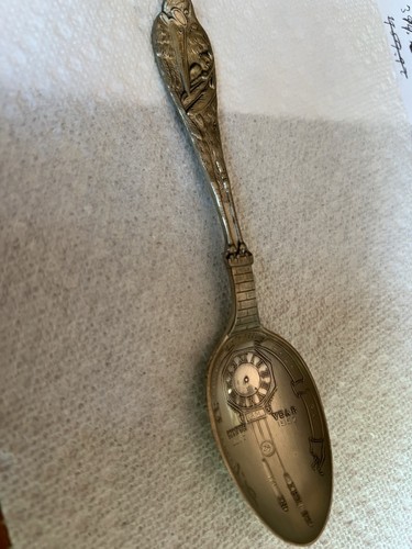 ANTIQUE Signed Reed & Barton Birth SPOON STERLING HALLMARKS