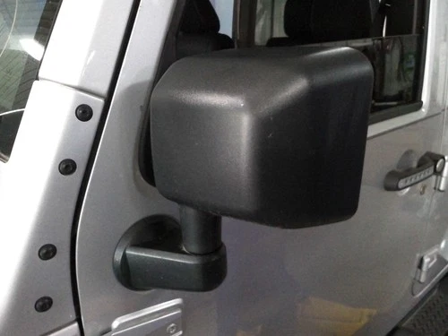 11 12 13 JEEP WRANGLER Left Side Driver Door Mirror Power Black Textured