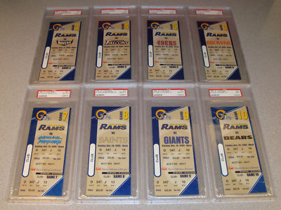 1999 St. Louis Rams Super Bowl 34 XXXIV PSA Ticket Stub Run Kurt Warner SB MVP