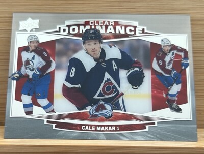 Cale Makar 2022-23 Upper Deck Extended Series Clear Dominance #CD5 - Avalanche