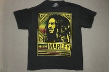 Bob Marley Rasta Shirt Men's Large Zion Roots Wear Black