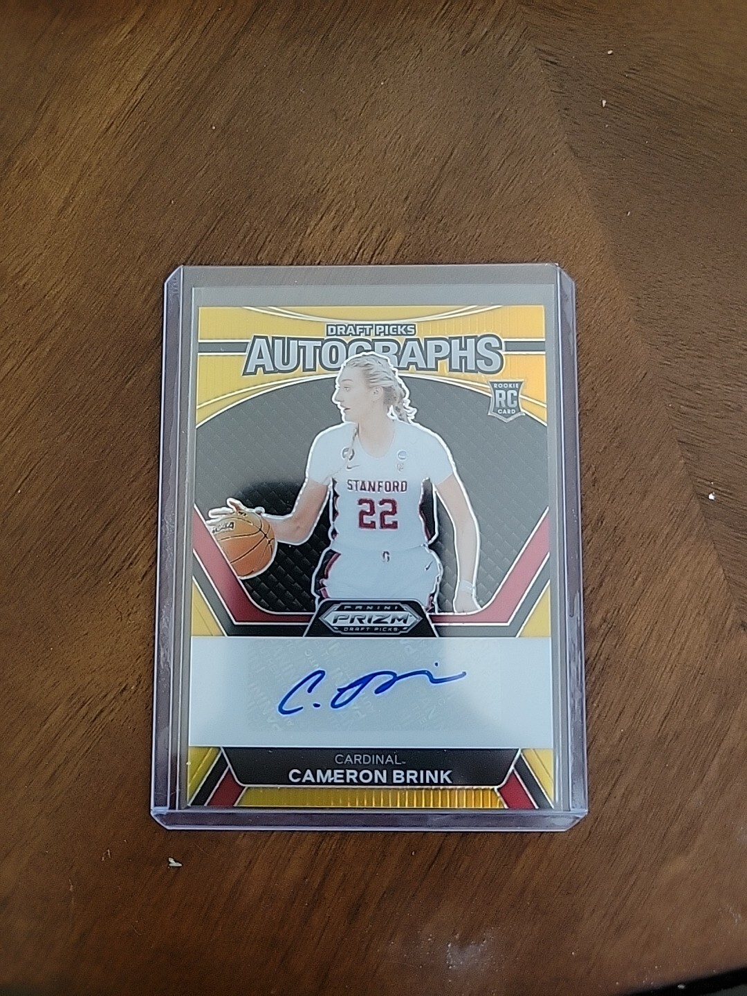 2024 Panini prizm draft picks Cameron Brink gold  auto.10/10