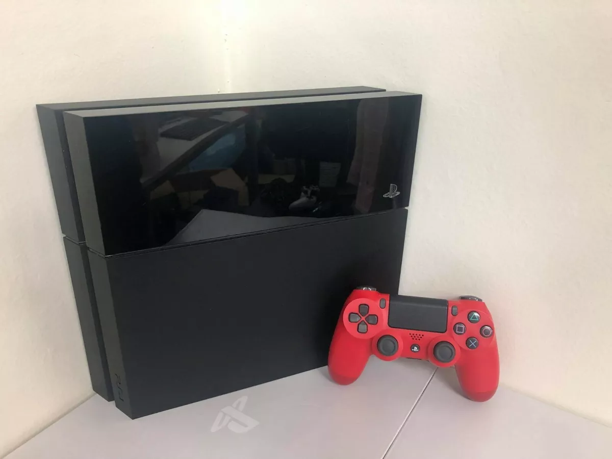 SONY PS4 Playstation4 CUH-1000AB01 500GB Jet Black SET Console Red