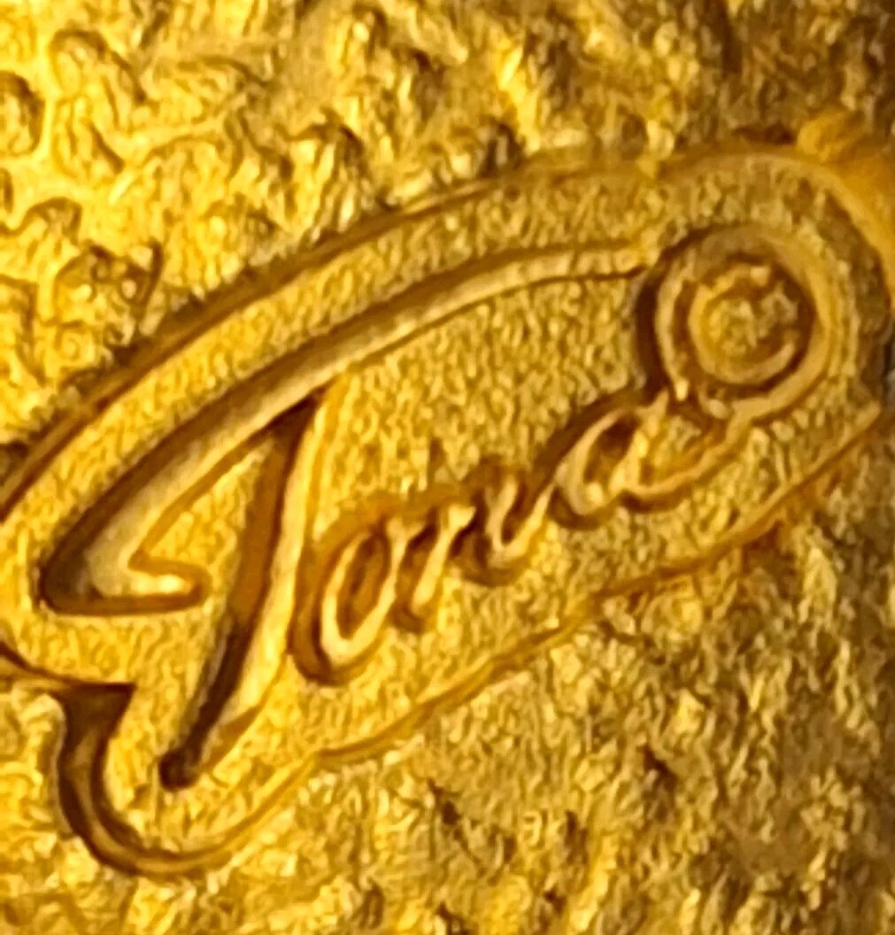 Tona String Instrument Rhinestone Gold Brooch-Vio… - image 20