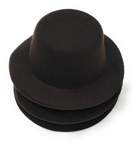 Set 4 x Mini Cappello Tondo Cappello Berretto Fascinator Feltro Cappello Base Forniture Ingrosso - Foto 14 di 23