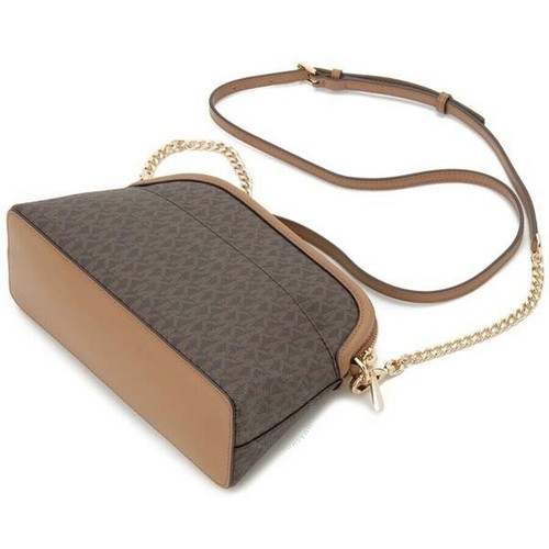 Michael Kors Umhängetasche Mott MK Signature LG ZIP Dome Brown Acorn 32T9GF5C3B - Bild 8 von 9