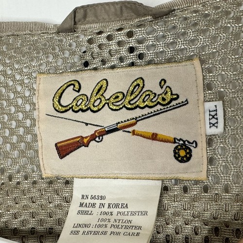 Cabela's Vest Outdoor Gear Fly Fishing Utility Pocket Hunting Vest Mens 2XL - Picture 3 of 8