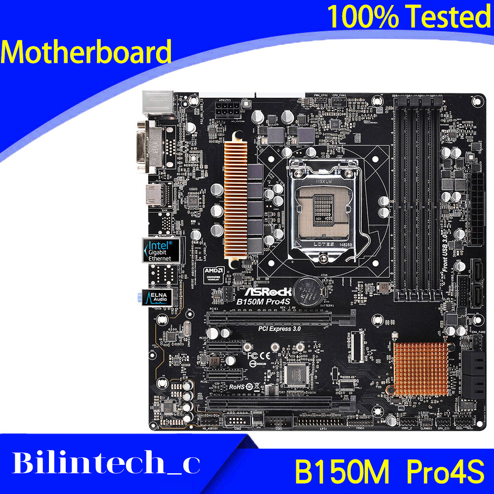 FOR ASRock B150M Pro4S Motherboard Supports I3 6100 7100 8100 9100 