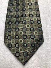 CROFT AND BARROW MENS TIE GOLD GREEN NAVY BLUE 3.75 X 61