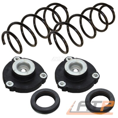 2x FEDER FAHRWERKSFEDER +DOMLAGER VORNE FÜR VW POLO 9N STUFENHECK BJ 01-