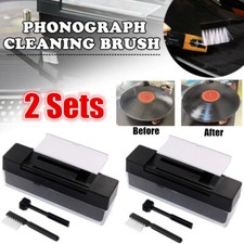 2Sets Vinyl Record Cleaning Brush Set Stylus Velvet Anti-static Cleaner Tool Kit