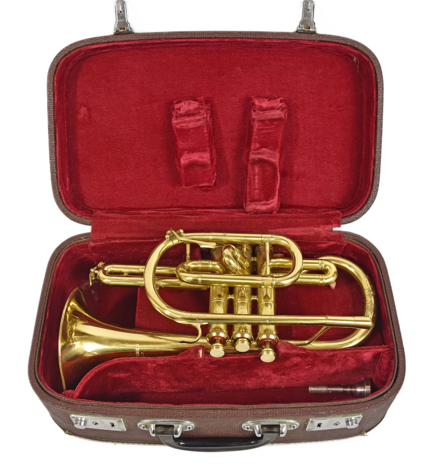 Lark Brass Instrument in Case M4046 inc Mouthpiece NEEDS ATTENTION eBay