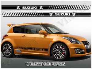 RS78 Suzuki Swift Racing Stripes Graphic Decal Stickers