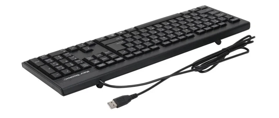 Lot of 13 Brand New Key Tronic K2805 USB Wired Standard Keyboards KT400U2 - Image 4 of 4