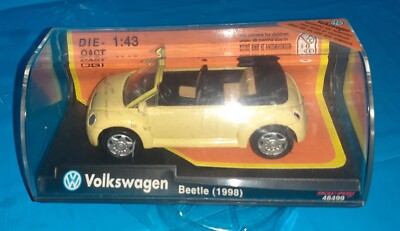 New Ray Volkswagen VW Beetle Cabrio 1:43 Metall Modellauto OVP