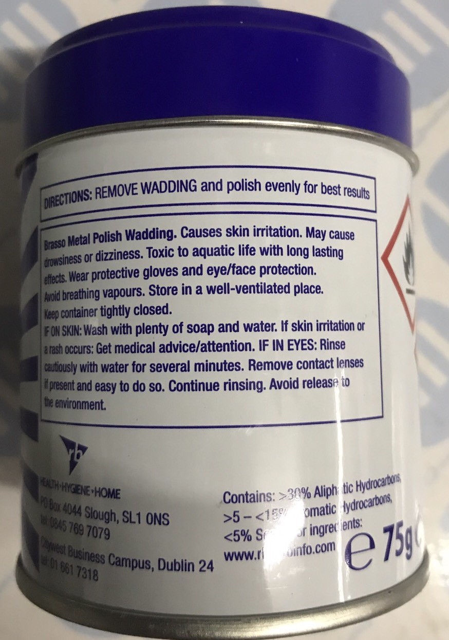 Brasso Metal Polish Wadding 75g Superb Item eBay