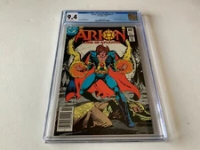 ARION LORD OF ATLANTIS 1 CGC 9.4 WHITE PAGES DC COMICS 1982