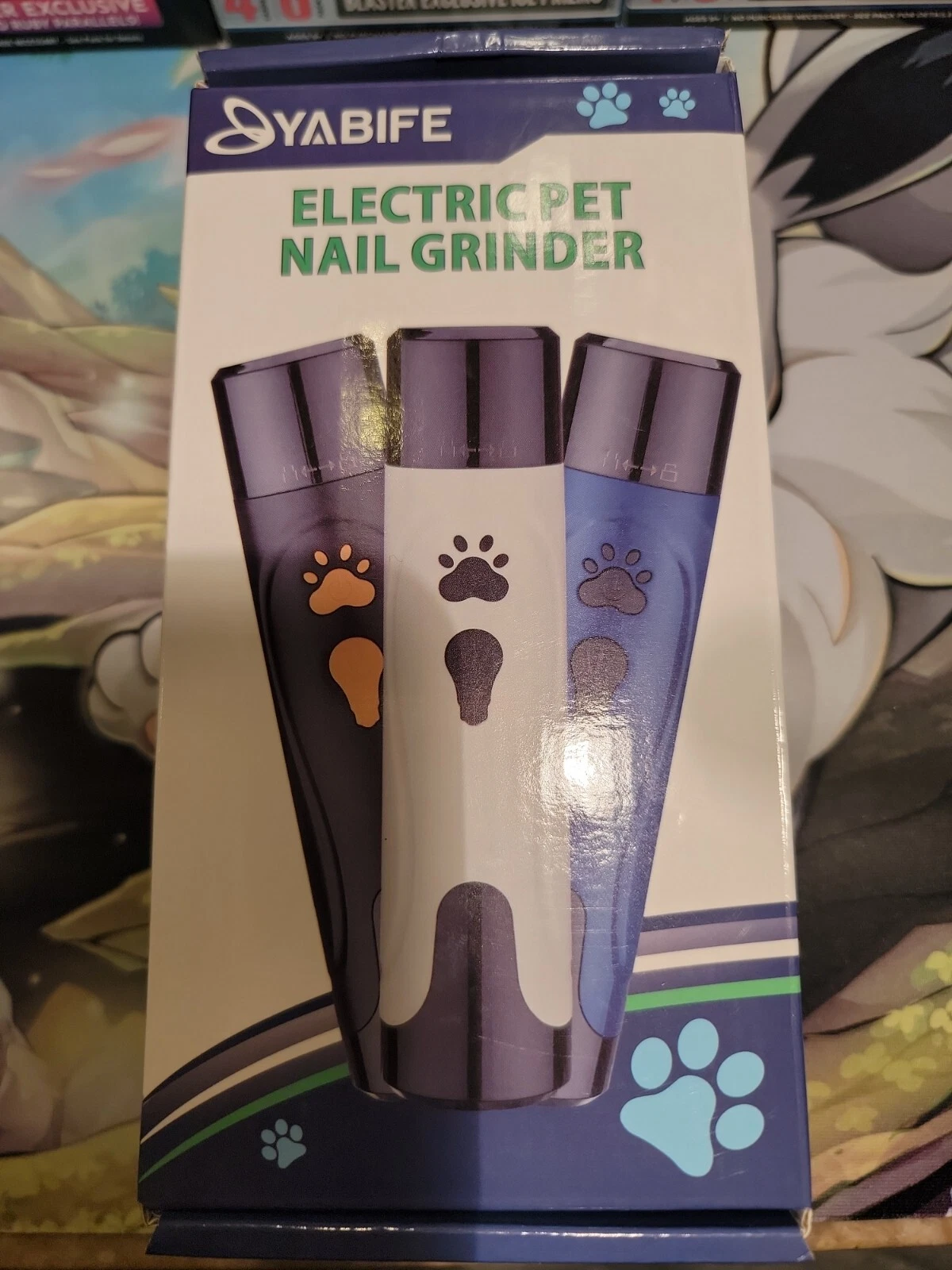 Electric Dog Nail Grinder, Low Noise and Rechargeable Pet Nail Clippers, Trimmer