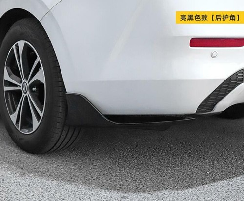 4* Borde de esquina protector de parachoques delantero y trasero negro brillante para Nissan Sentra 20-2023 - Imagen 6 de 11
