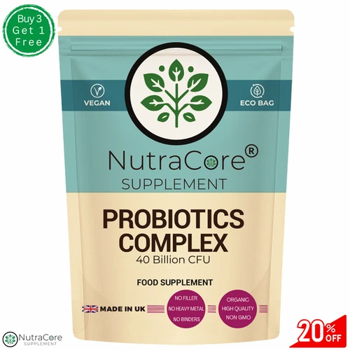 Probiotics Complex Capsules 40 Billion CFU 15 Active Bacteria-100% Vegan-90Caps