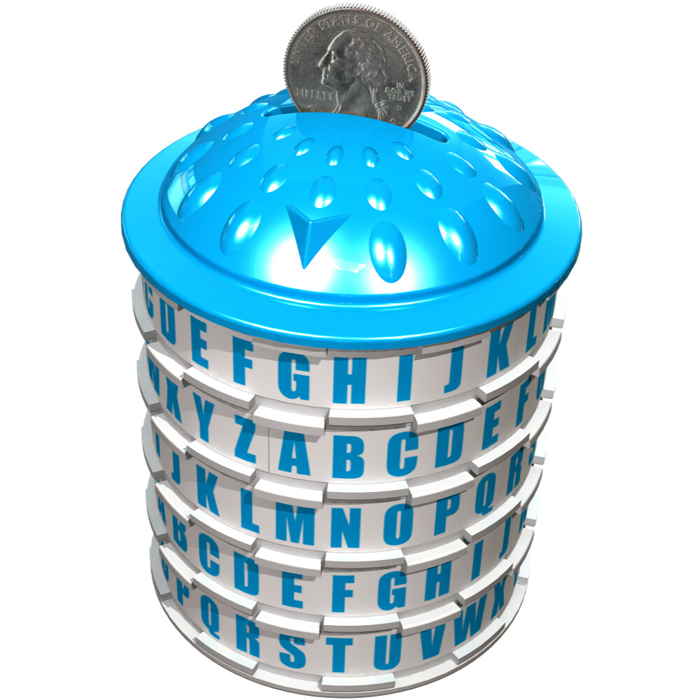 Puzzle Pod Mini Cryptex Gift Puzzle Box, Brain Teaser Puzzle and Coin Bank  | eBay