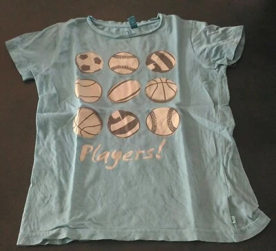 TEE SHIRT BLEU CIEL 10 ANS OKAIDI MANCHES COURTES - Photo 1/3