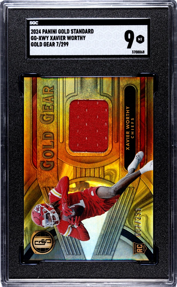 Xavier Worthy Panini Gold Standard Gold Gear Relics #GGXWY Base