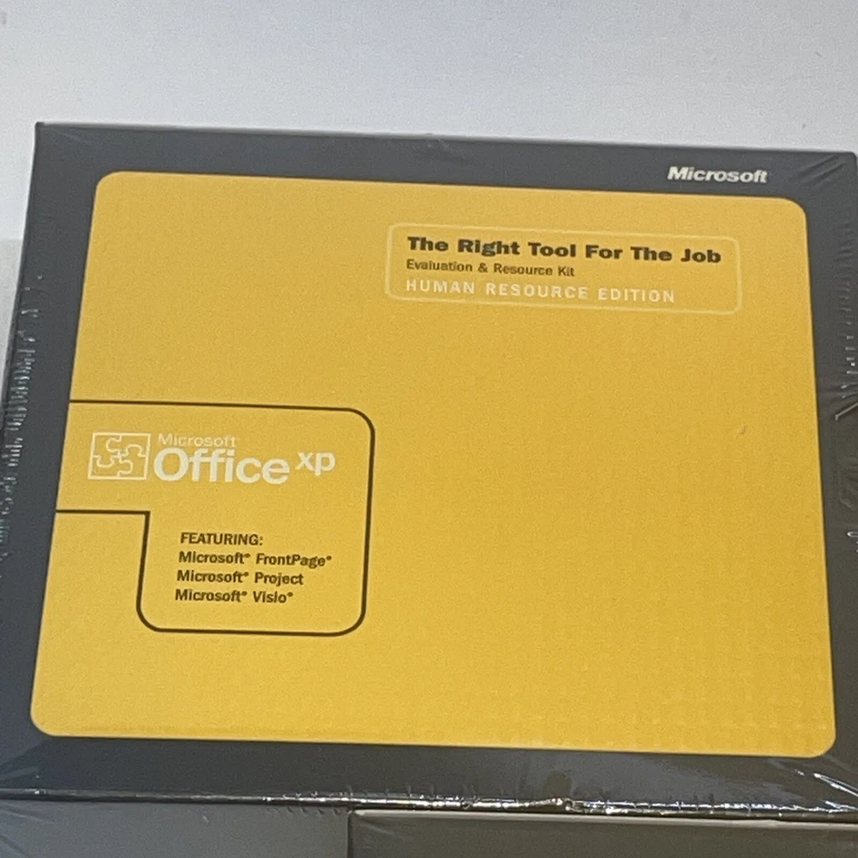 Microsoft Office XP Evaluation & Resource Kit FrontPage Project Visio 2003 3 Lot - Image 2 of 4