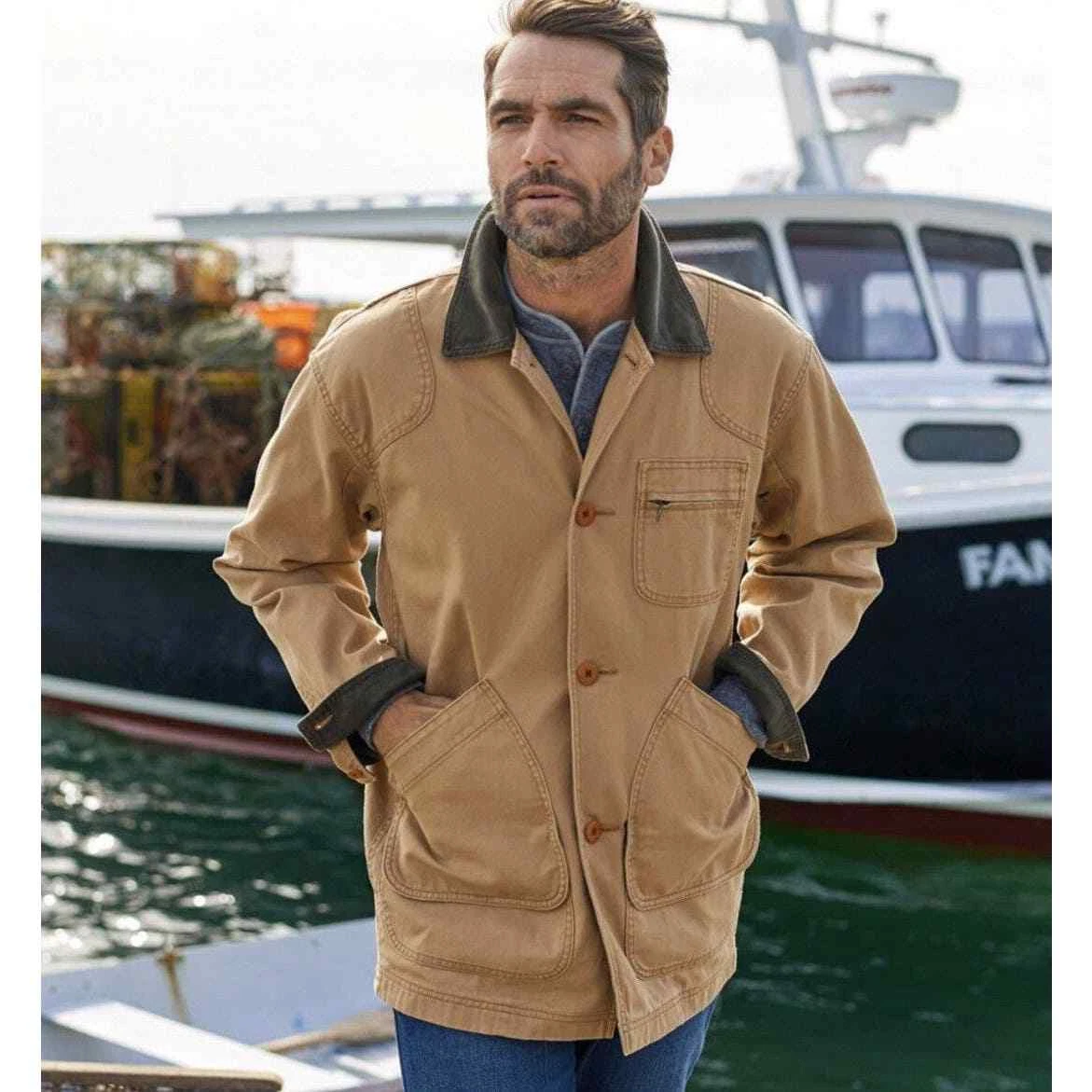 L.L. Coperta BEAN Vintage Uomo Medium M Fienile Campo Coro Foderato Prada '24