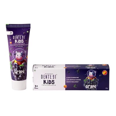 Kids Toothpaste, Protects against dental caries & Hypersensitivity, 45g, Dente91