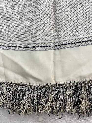 50’s Fringed Silk Scarf (needs Repair!!!) A6801 crv - Picture 4 of 18