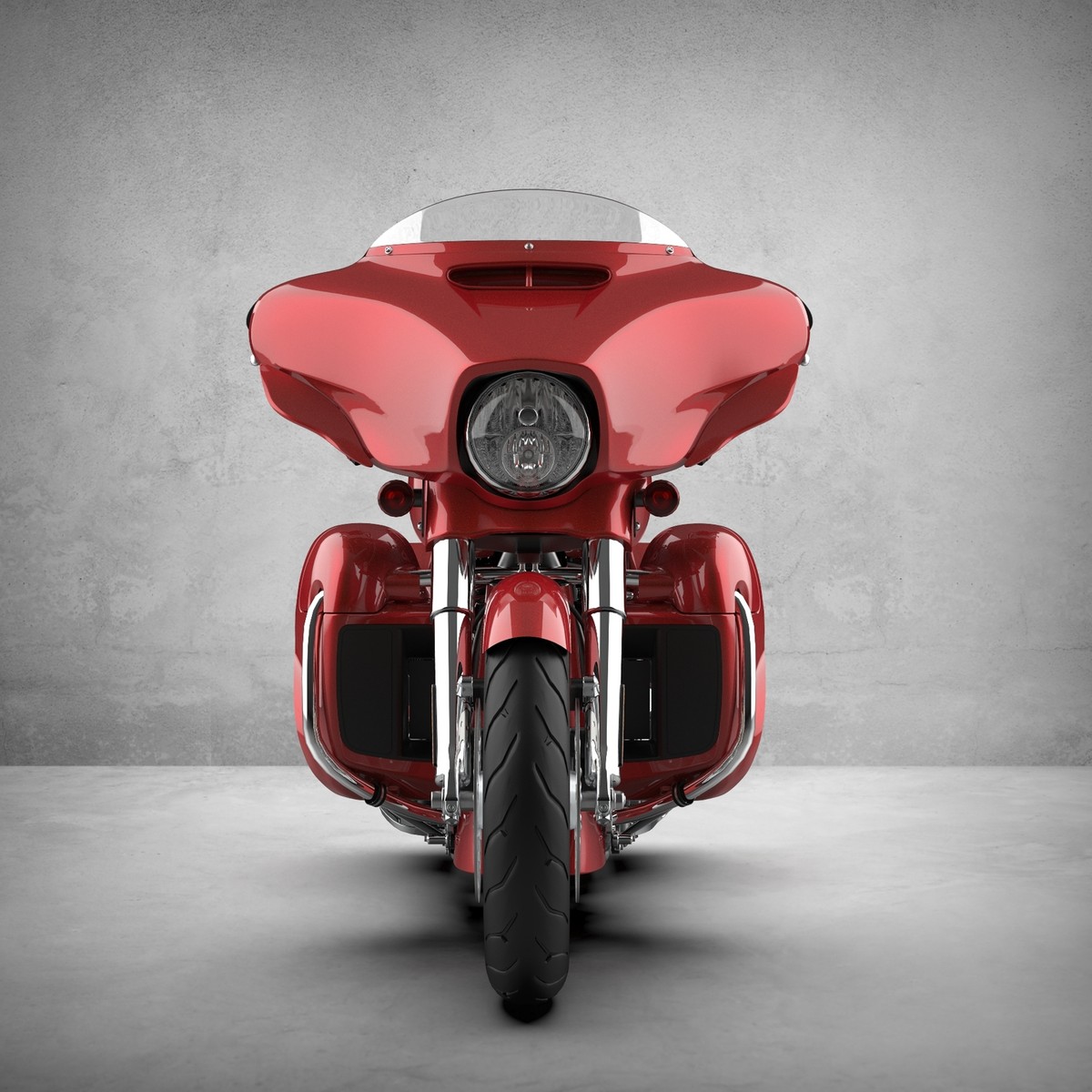 US Stock Heirloom Red Fade Adjustable Batwing Air Deflector