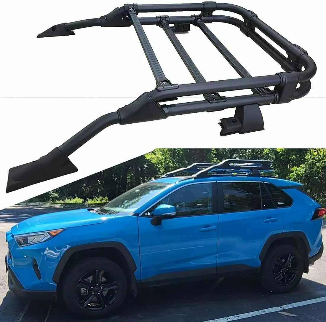 Roof Basket Cargo Carrier and Roof Rack Set