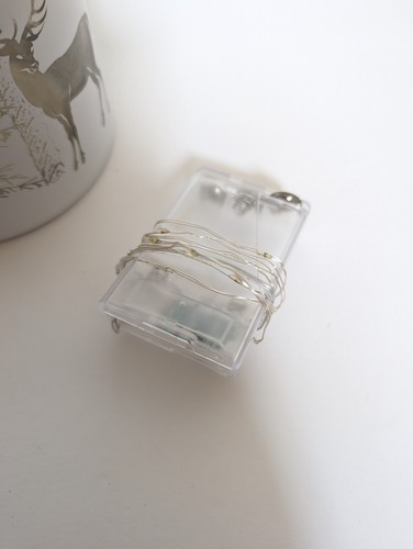Home Reflections 8" beleuchtetes Glas Hurrikan Winter Wald Hirsch QVC - Bild 7 von 7